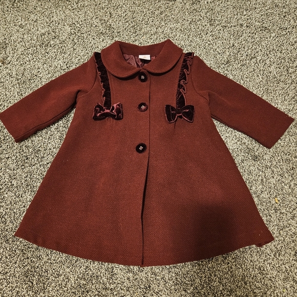 Starting Out Other - Starting Out Burgundy pea coat